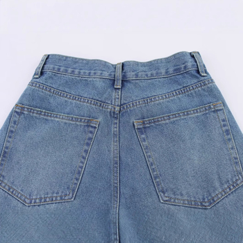 Jeansi dama – stil street hipster, talie medie, croială lejeră, material poliester 95%+