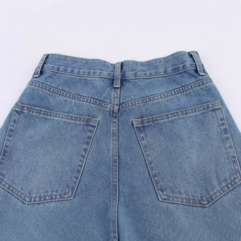 Jeansi dama – stil street hipster, talie medie, croială lejeră, material poliester 95%+