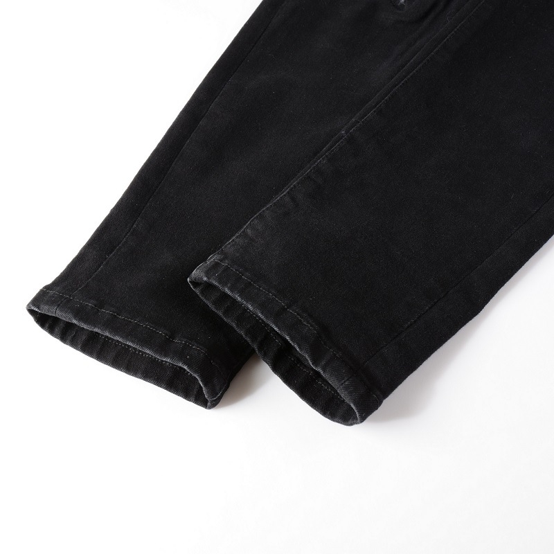 Muške traperice slim fit, ulični stil, poderane i izlizane detalje, srednji pojas, pamuk denim, zip