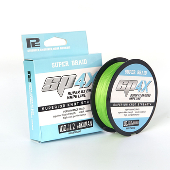 Glavna ribolovna linija, 4-slojna PE linija za duga bacanja, nosivost 2–30 kg, brend Super 4X, porijeklo Kina