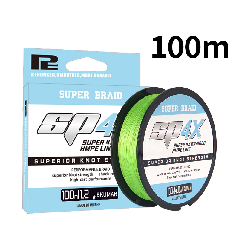 Glavna ribolovna linija, 4-slojna PE linija za duga bacanja, nosivost 2–30 kg, brend Super 4X, porijeklo Kina