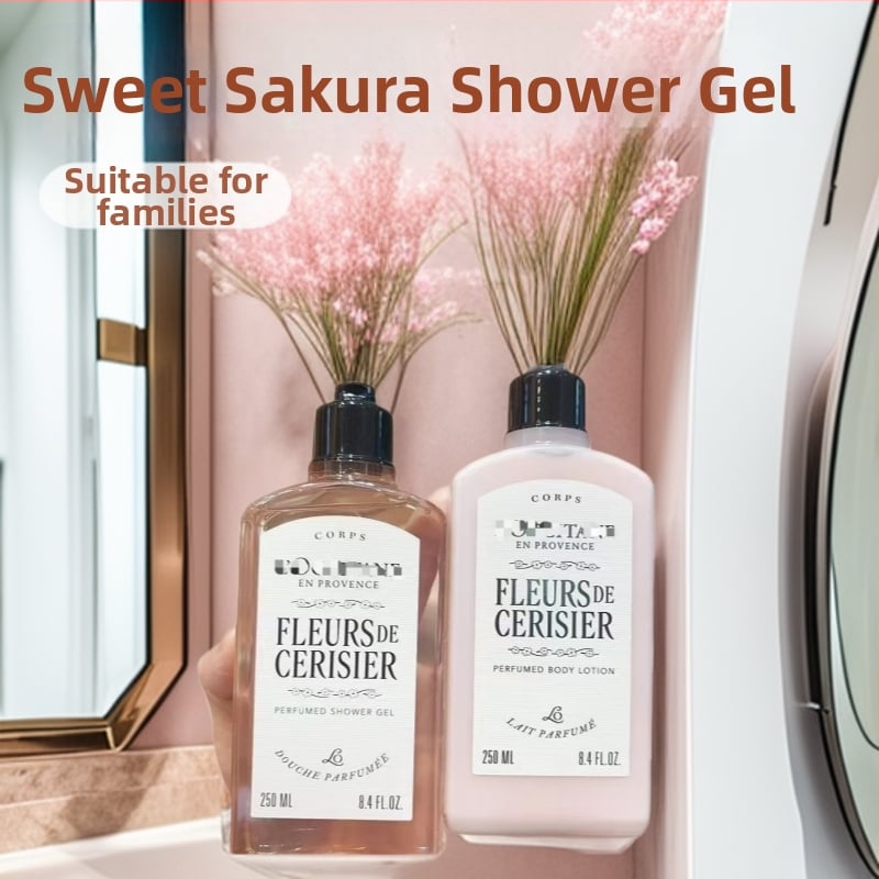 Sakura tusfürdő és hidratáló testápoló készlet – hidratálás és hosszan tartó illat