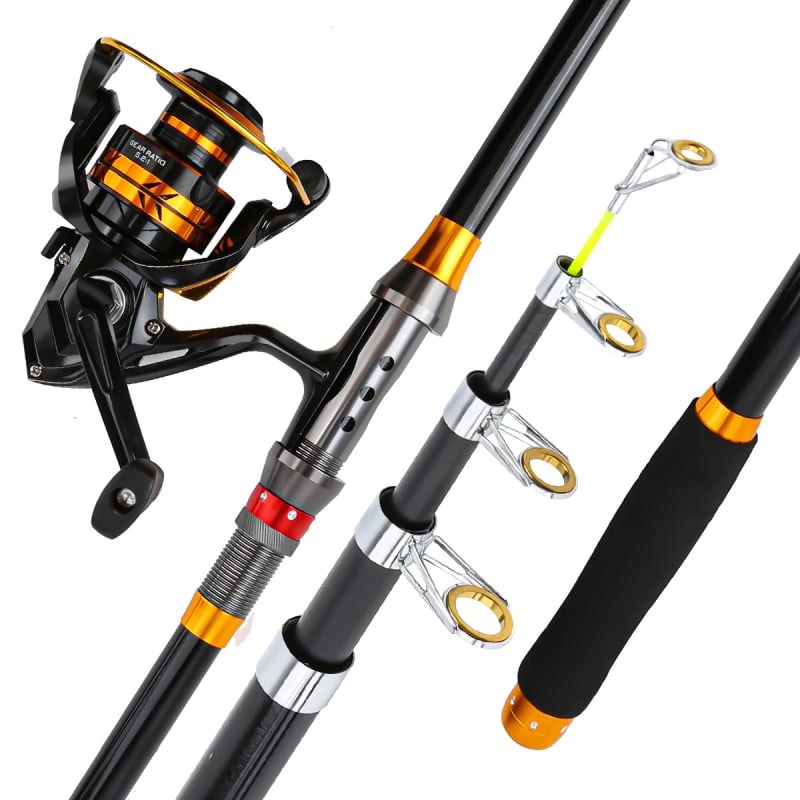 Horgászbot és orsó készlet, hosszú dobásra, folyókhoz, tavakhoz és tengerekhez, Modell 9035