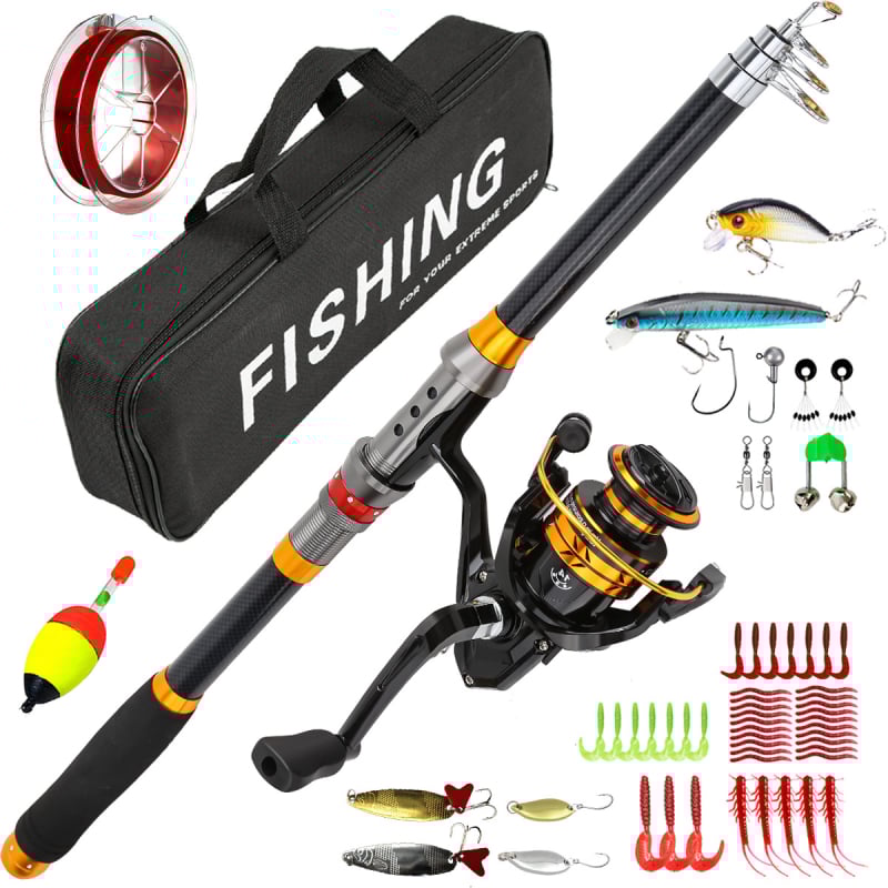 Horgászbot és orsó készlet, hosszú dobásra, folyókhoz, tavakhoz és tengerekhez, Modell 9035