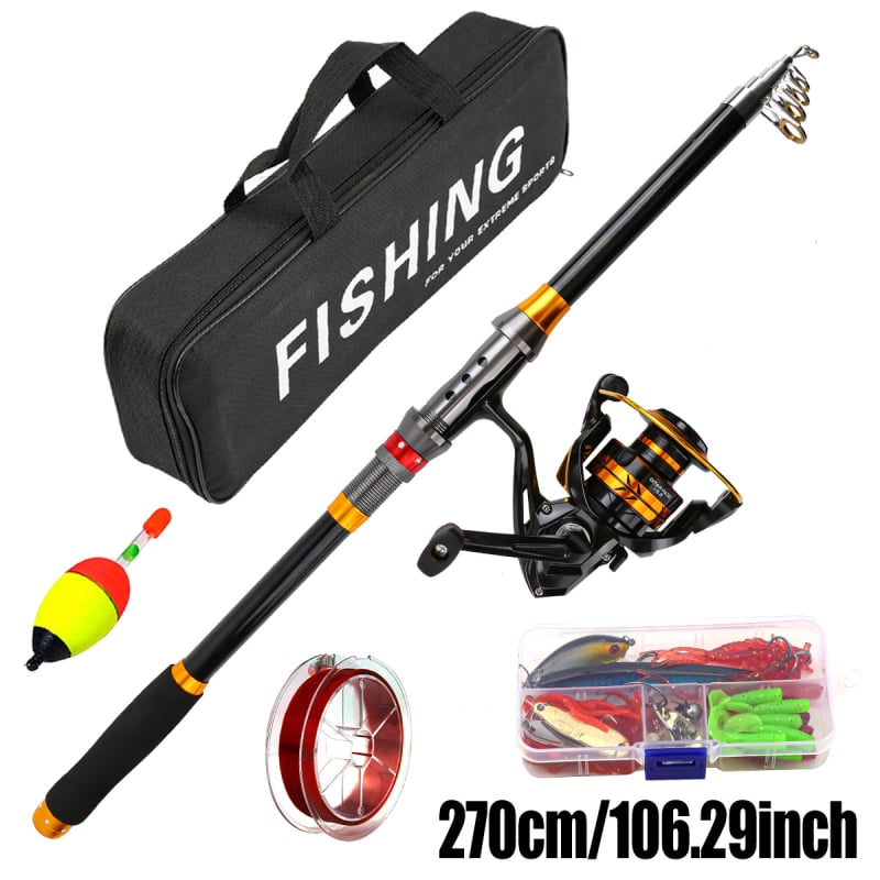 Horgászbot és orsó készlet, hosszú dobásra, folyókhoz, tavakhoz és tengerekhez, Modell 9035