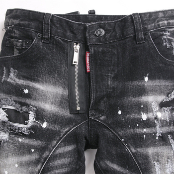 Punk uske farmerice s patchwork aplikacijom i detaljima distresa, denim 90% pamuk, srednji struk