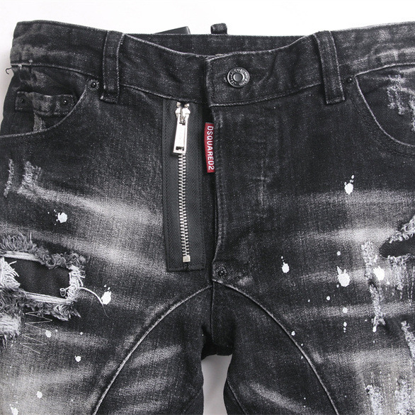 Punk uske farmerice s patchwork aplikacijom i detaljima distresa, denim 90% pamuk, srednji struk