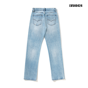 Risotto muške traperice 505 Slim Straight s mikroelastičnim denimom, ledeno plavo pranje, vintage