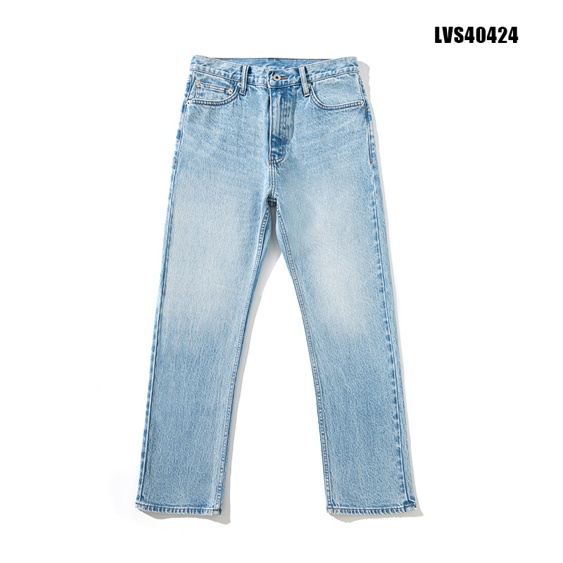Risotto muške traperice 505 Slim Straight s mikroelastičnim denimom, ledeno plavo pranje, vintage