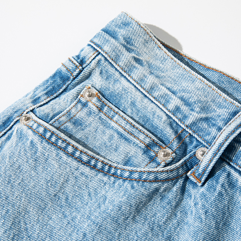 Risotto muške traperice 505 Slim Straight s mikroelastičnim denimom, ledeno plavo pranje, vintage