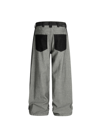DC+G6891 Unisex traperice s printom slova u euro-američkom hip-hop stilu, džepovi, ravne nogavice