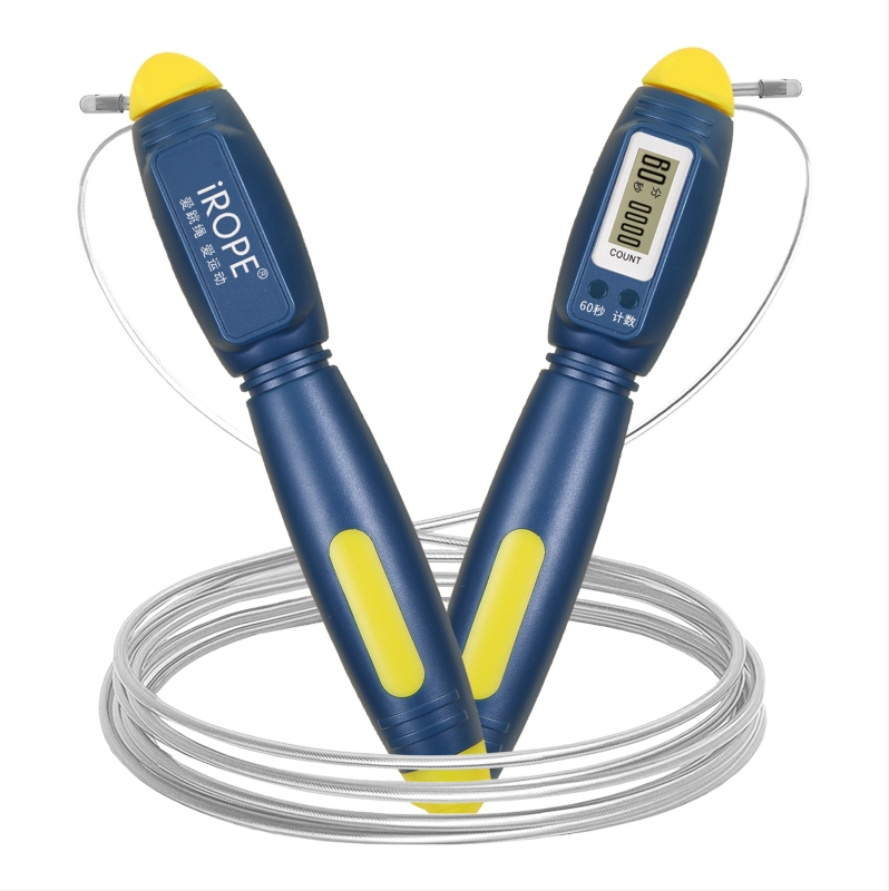 Bežično uže za preskakanje s brojačem kalorija, ABS materijal, dvostruki magnetski čip s ugrađenim ležajem, HD zaslon