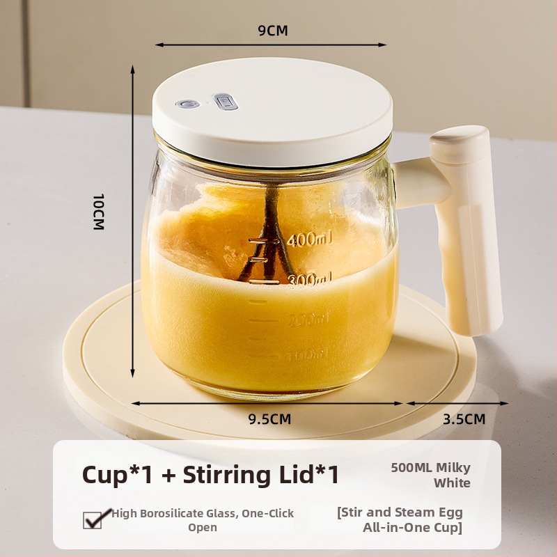 Youqin viacúčelový elektrický šľahač na vajcia, plneautomatická miešacia nádoba so parným pohárom na vajcia