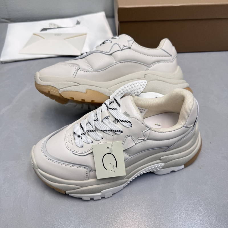 Ženske sportske casual tenisice – gornji dio od prave kože, okrugli vrh, 3–5 cm visok pet, gumena podstaVka