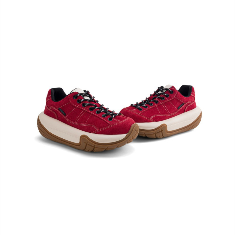 SGIRL Twtw Ženske platforme dad shoes, nubuk gornji dio, okrugli vrh, 6 cm peta