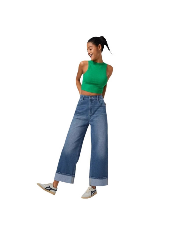 Дънки от памучен деним, прав силует, 80–90% памук, без еластичност, средна дебелина