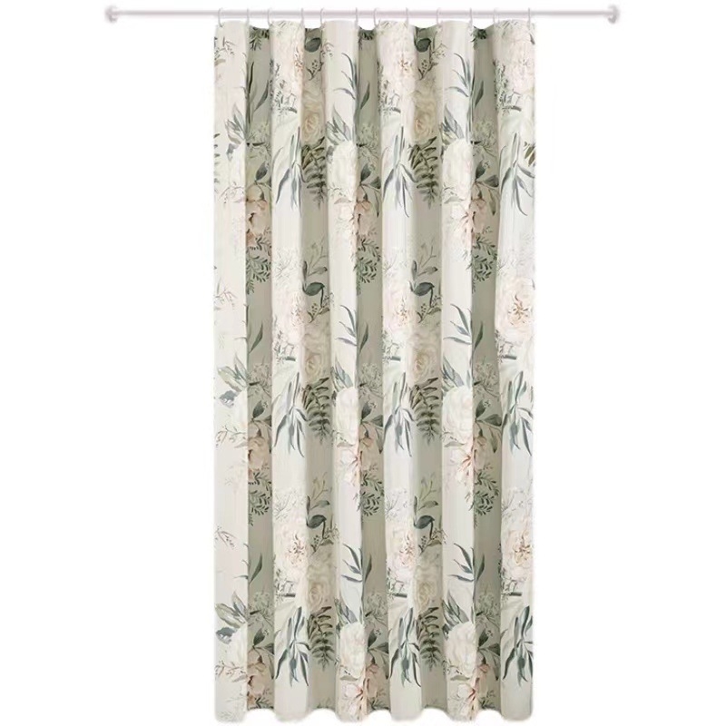 Draperie de duș din poliester, stil pastoral, cu logo personalizabil și modele variate