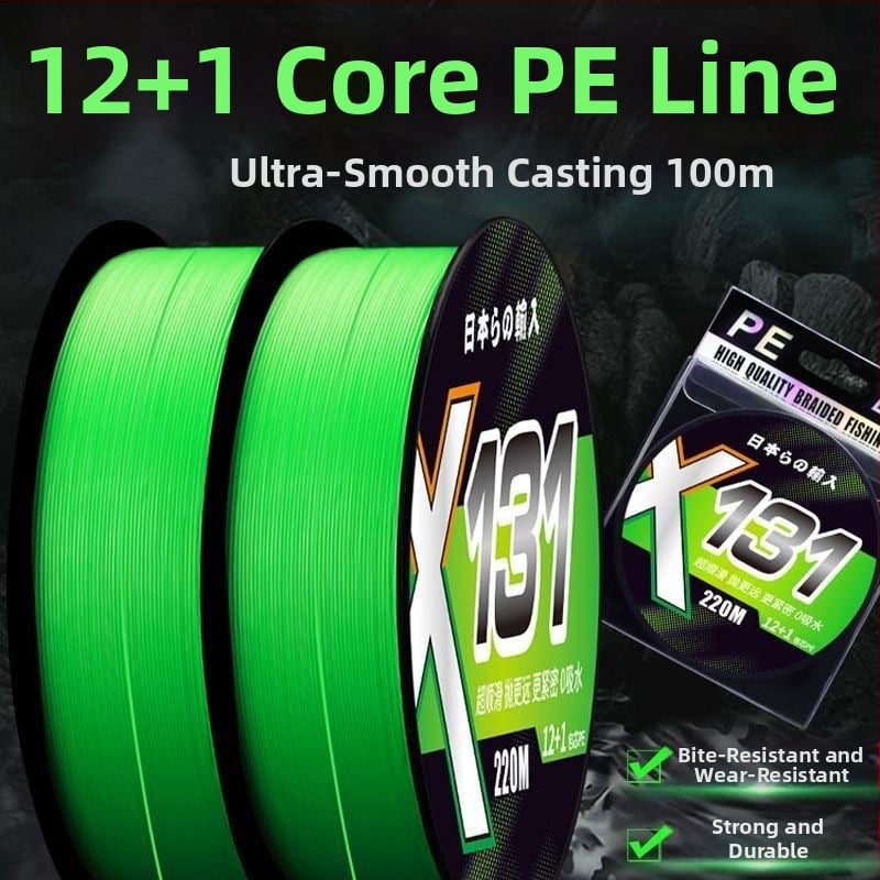 Glavna ribolovna linija, PE materijal, visoka čvrstoća, pogodna za varalice, kutija 500 kom