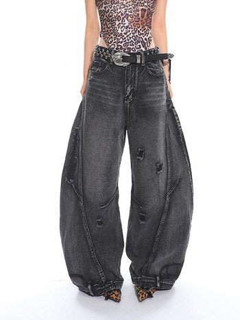 Traperice s klinastim krojem, visokim strukom, ravne nogavice, denim, 70–80% pamuka, proljeće 2025