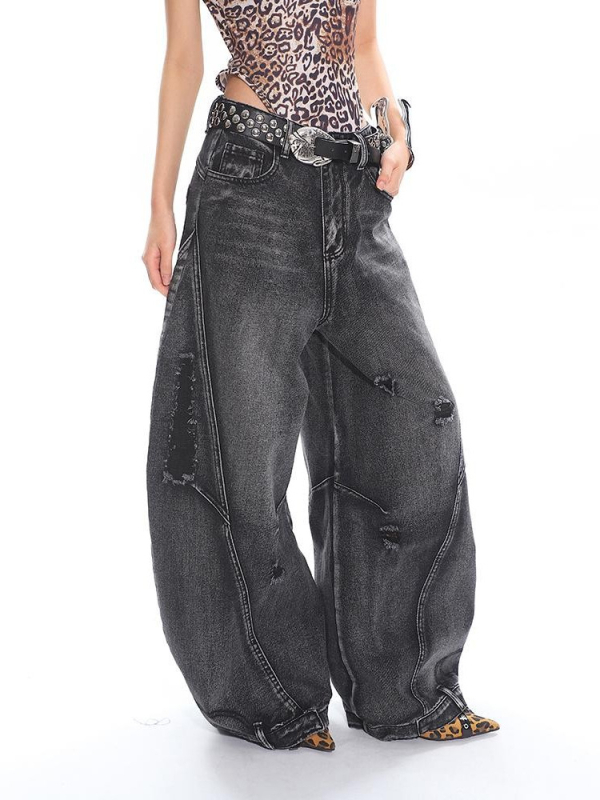 Traperice s klinastim krojem, visokim strukom, ravne nogavice, denim, 70–80% pamuka, proljeće 2025