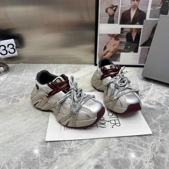 Ženske dnevne tenisice Dad Shoes, gornji dio od flekse, ulošak od vune, vezice, platforma potplat, visina potplata 0-1 cm