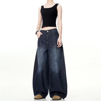 Ženske farmerice ravnog kroja, denim pamuk, srednji pojas, mikroelastičnost, s etiketom