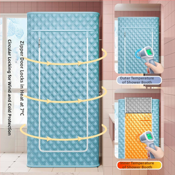 Покривало за баня за зимно домашно къпане, модерен минималистичен стил, полиестер, марка Blue Grass