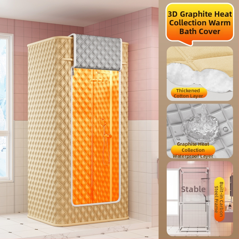 Покривало за баня за зимно домашно къпане, модерен минималистичен стил, полиестер, марка Blue Grass