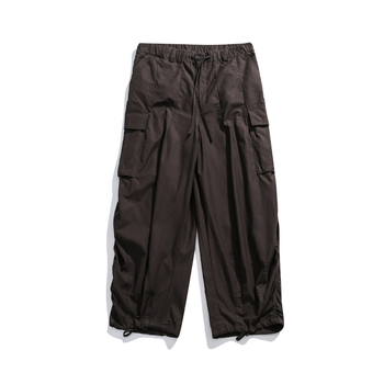 City Fanpin pamučne distressed cargo hlače ravnog kroja, niski struk, zip, casual za tinejdžere dječake