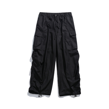 City Fanpin pamučne distressed cargo hlače ravnog kroja, niski struk, zip, casual za tinejdžere dječake