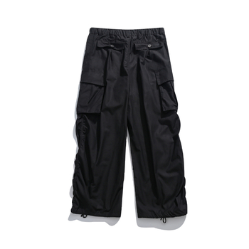 City Fanpin pamučne distressed cargo hlače ravnog kroja, niski struk, zip, casual za tinejdžere dječake