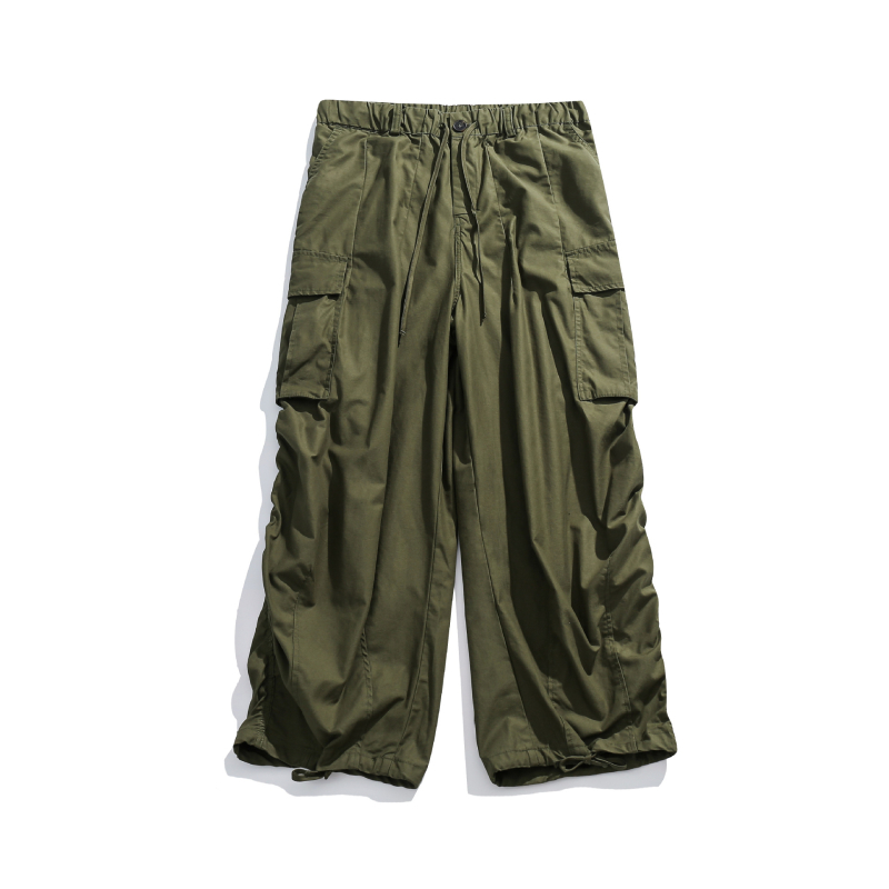 City Fanpin pamučne distressed cargo hlače ravnog kroja, niski struk, zip, casual za tinejdžere dječake