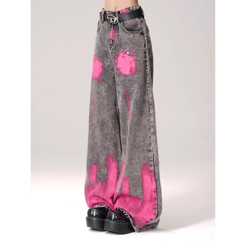 Jeans drepti, talie înaltă, denim, 95% bumbac, urban stil