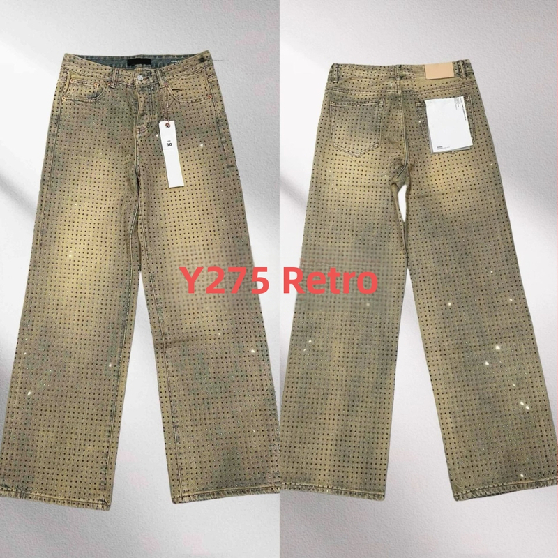 Muške traperice, slobodnog kroja, visokim strukom, kopčano zatvaranje, pamuk denim, ispran završni izgled