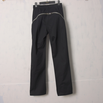 Jeansi, stil coreean, talie medie, denim din bumbac cu fermoar dublu, casual pentru toate anotimpurile