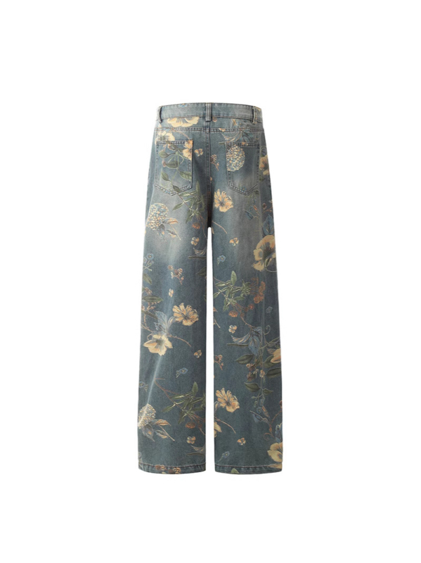 Jeanși 3D uzate, talie medie, fermoar, denim din bumbac 70%, microelastic