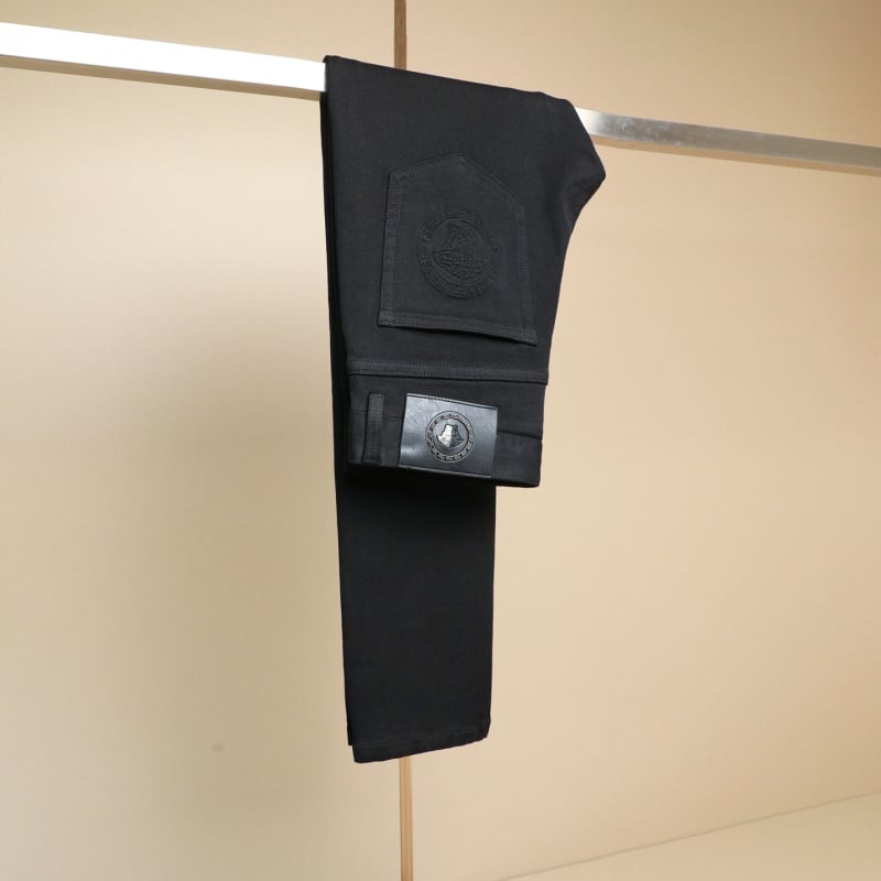 Muške traperice slim-fit, srednji pojas, zatvarač, mikro-elastičnost, mali uski kroj nogavica