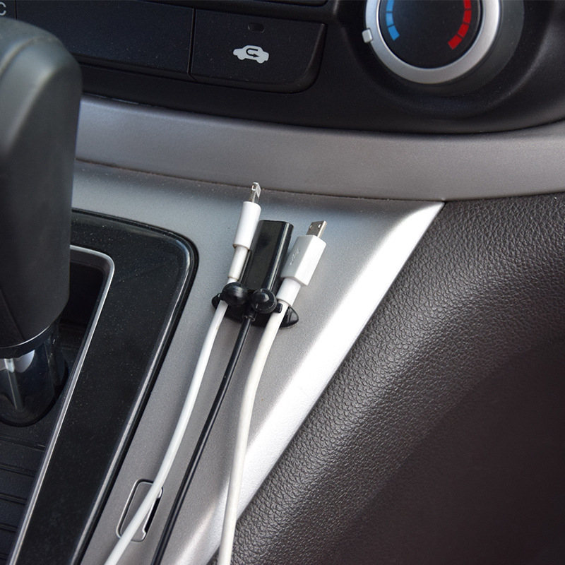 Automobilski držač kablova – PVC, model 106, paket od 8 komada