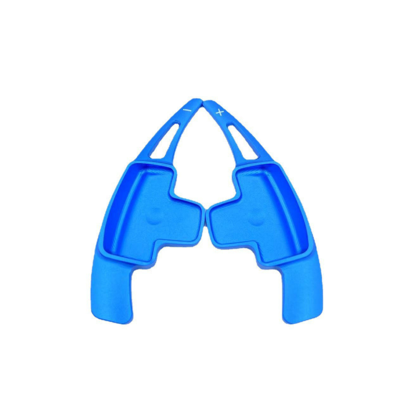 Sticker decorativ pentru padelele de schimb pe volan Mercedes-Benz (aluminiu; instalare adezivă; compatibil cu modelele 2015–2021; volan; imprimare logo disponibil)