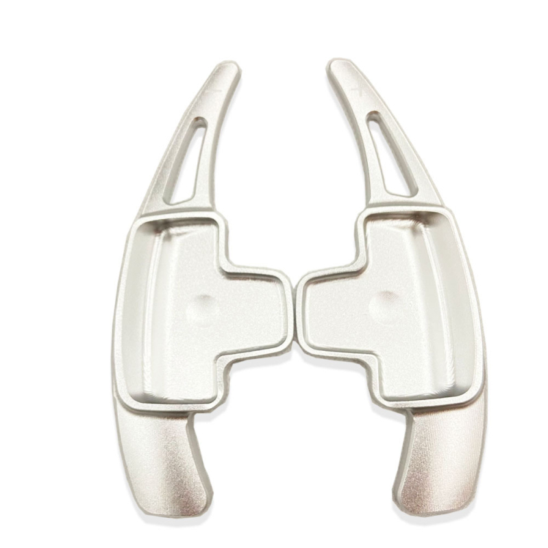 Sticker decorativ pentru padelele de schimb pe volan Mercedes-Benz (aluminiu; instalare adezivă; compatibil cu modelele 2015–2021; volan; imprimare logo disponibil)