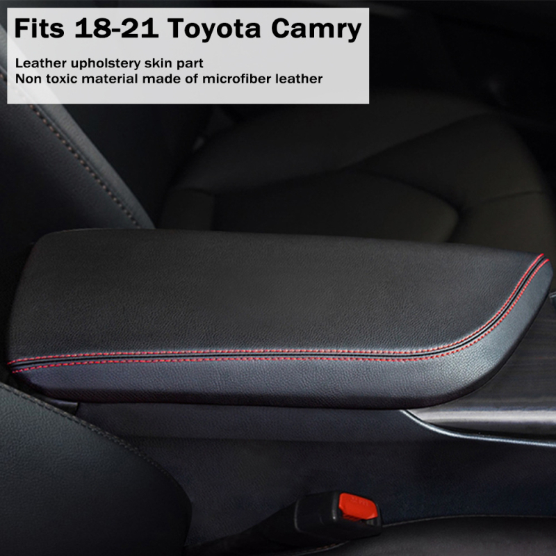 Husă protecție cotieră Toyota Camry 2018-2021 (a 8-a generație) – piele microfibră, accesorii consola centrală, Brand Free Heart