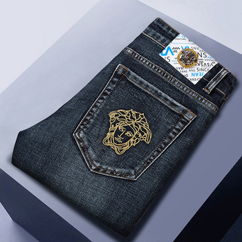Muške traperice – debeli denim, ravni kroj, 98,2% pamuk, srednji pojas, zatvarač
