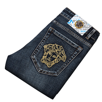 Muške traperice – debeli denim, ravni kroj, 98,2% pamuk, srednji pojas, zatvarač