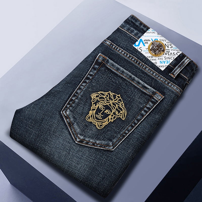 Muške traperice – debeli denim, ravni kroj, 98,2% pamuk, srednji pojas, zatvarač