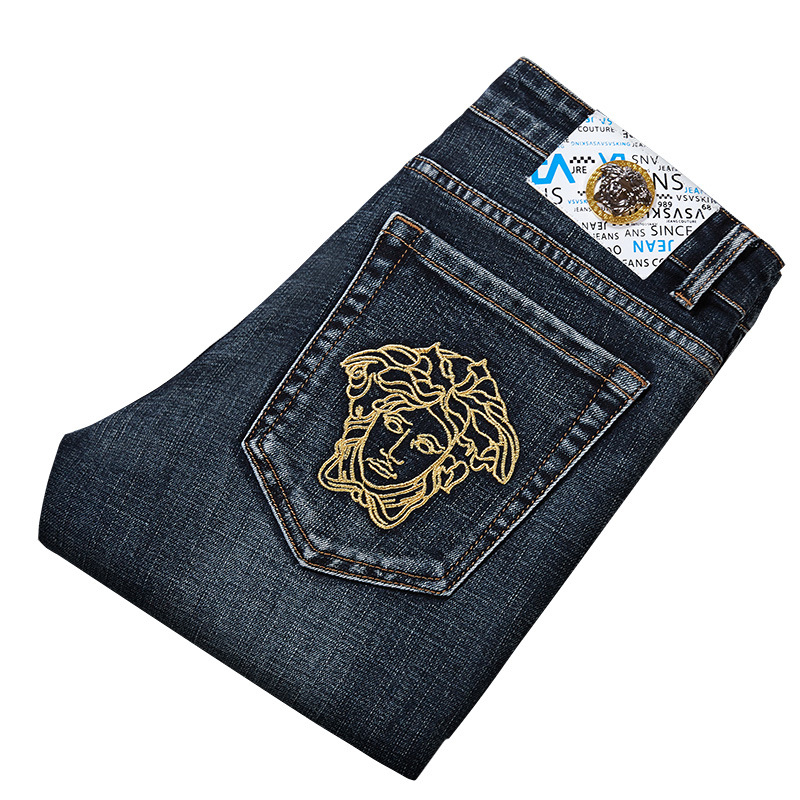 Muške traperice – debeli denim, ravni kroj, 98,2% pamuk, srednji pojas, zatvarač
