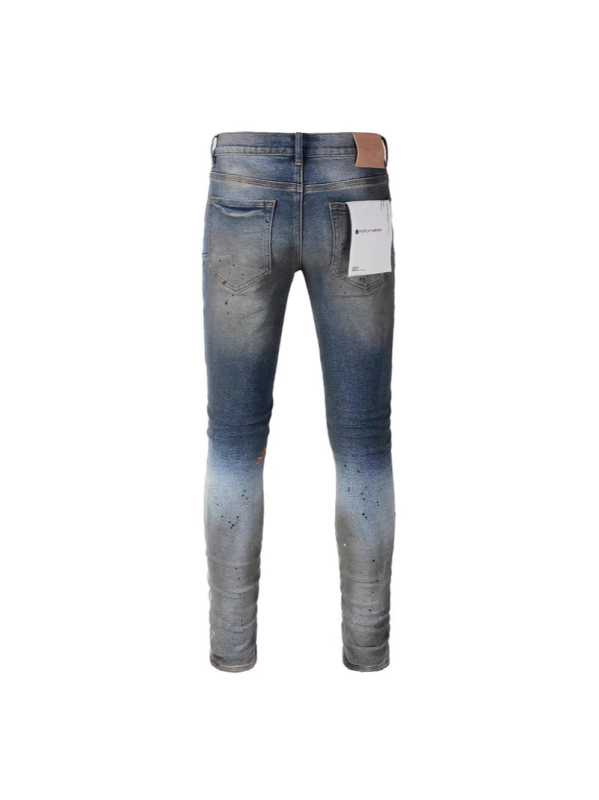 Jeans pentru bărbați, croială dreaptă, talie medie, fermoar, denim din bumbac, microelasticitate