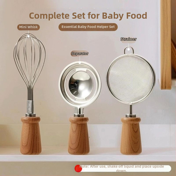 Sada detských detských jedálenských pomôcok s PP rúčkou — moderný minimalistický dizajn, uvedená na trh v roku 2023, značka Unique.