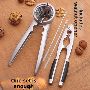 Pomôcka na lúpanie a otváranie šupiek orechov: Vlašské orechy, borovicové orechovky a lieskovce — značka Unique, moderný minimalistický dizajn, uvedená 2019, nie je dovážaná, materiál: iný.