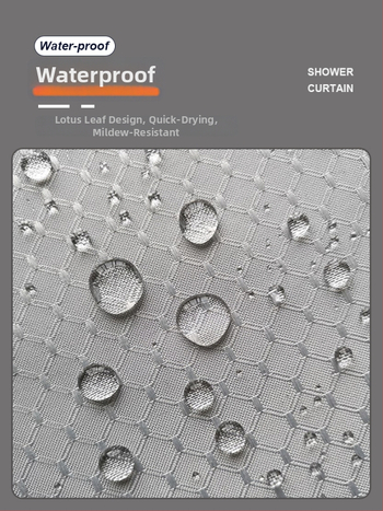 Душ завеса в скандинавски стил, полиестер, водоустойчива, против мухъл (Материал: полиестер; Стил: скандинавски; Водоустойчива; Против мухъл)