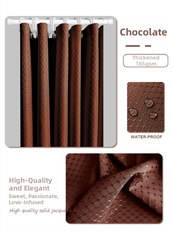 Душ завеса в скандинавски стил, полиестер, водоустойчива, против мухъл (Материал: полиестер; Стил: скандинавски; Водоустойчива; Против мухъл)